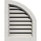 Ekena Millwork Quarter Round Top Right Western Red Cedar Gable Vent w/Brick Mould Face Frame, 06"W x 20"H GVWQR06X2000RFPWR - alternate 1